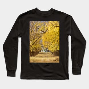 The Long Driveway in Autumn / Fall Long Sleeve T-Shirt